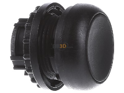 Ansicht links Eaton M22S-DR-S Drucktaste flach,sw,rast.,blank 