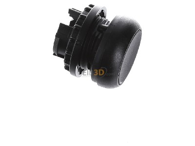 Ansicht oben links Eaton M22S-DR-S Drucktaste flach,sw,rast.,blank 