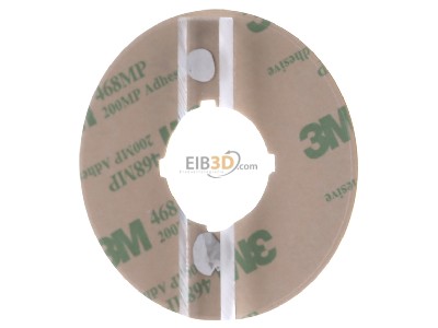 Ansicht hinten Eaton M22-XBK1 NOT-AUS-Schild mit Beschriftung 
