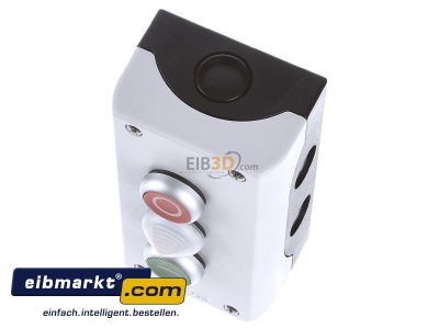 Ansicht oben vorne Eaton (Moeller) M22-I3-M2 2F-Drucktaster 2S2,Aufbau,m.LED 