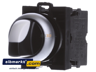 Frontansicht Eaton (Moeller) M22-WRK3/K20 Wahltaster 2S, 3 Stell.,Front 