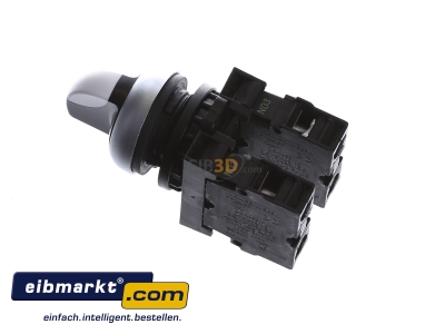 Ansicht oben rechts Eaton (Moeller) M22-WRK3/K20 Wahltaster 2S, 3 Stell.,Front 