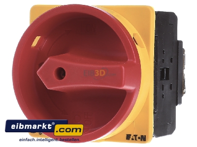 Frontansicht Eaton (Moeller) P3-100/EA/SVB/N Hauptschalter Not-Aus/Einbau/N 