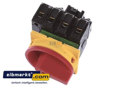 Ansicht oben vorne Eaton (Moeller) P3-100/EA/SVB/N Hauptschalter Not-Aus/Einbau/N 