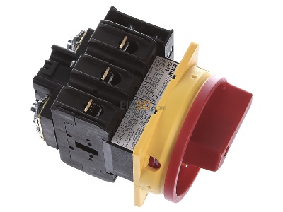 Ansicht oben links Eaton P3-63/EA/SVB/HI11 Hauptschalter Einbau/rot/1S1 