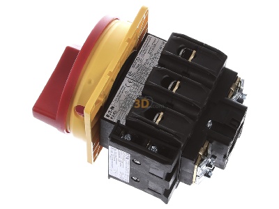Ansicht oben rechts Eaton P3-63/EA/SVB/HI11 Hauptschalter Einbau/rot/1S1 