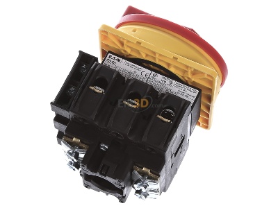 Ansicht oben hinten Eaton P3-63/EA/SVB/HI11 Hauptschalter Einbau/rot/1S1 