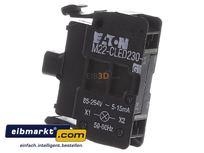 Ansicht rechts Eaton (Moeller) M22-CLED230-G LED-Element grn Front 