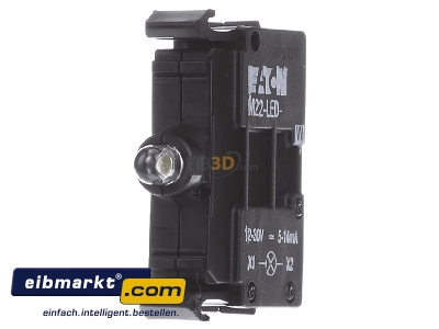 Frontansicht Eaton (Moeller) M22-LED-W LED-Element weiss, Front 