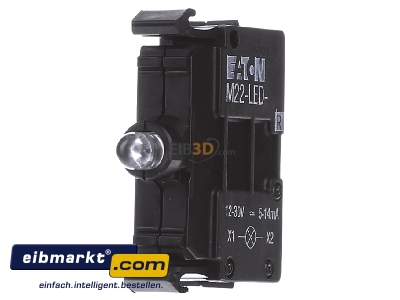 Frontansicht Eaton (Moeller) M22-LED-R LED-Element rot, Front 