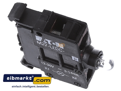 Ansicht oben links Eaton (Moeller) M22-LEDC-R LED-Element rot, Boden 
