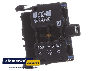 Ansicht links Eaton (Moeller) 218058 LED-Element blau, Boden M22-LEDC-B