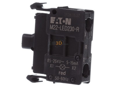 Ansicht rechts Eaton M22-LED230-R LED-Element rot, Front 