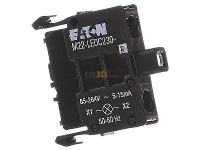 View on the left Eaton (Moeller) M22-LEDC230-R Lamp holder for indicator light red 
