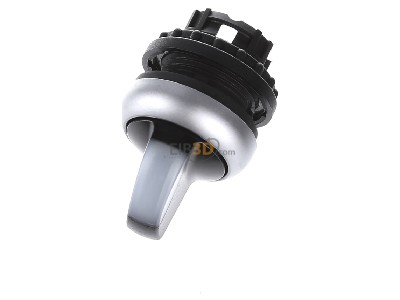 View up front Eaton M22-WRLK-W Short thumb-grip actuator white IP66 
