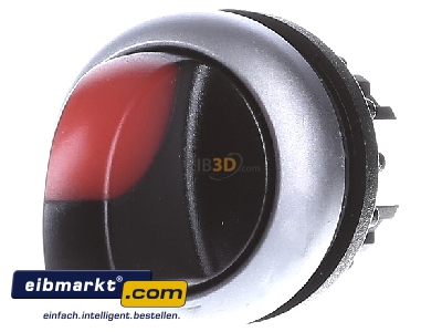 Front view Eaton (Moeller) M22-WRLK-R Short thumb-grip actuator red IP66 
