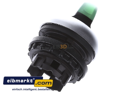 Top rear view Eaton (Moeller) M22-WRLK-G Short thumb-grip actuator green IP66
