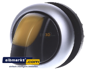 Front view Eaton (Moeller) M22-WRLK-Y Short thumb-grip actuator yellow IP66
