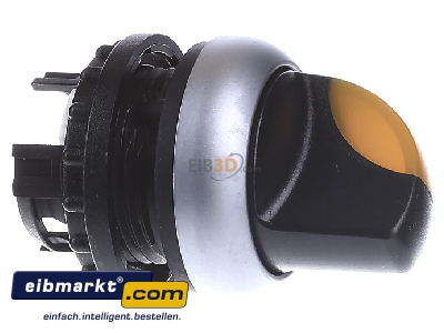 View on the left Eaton (Moeller) M22-WRLK-Y Short thumb-grip actuator yellow IP66
