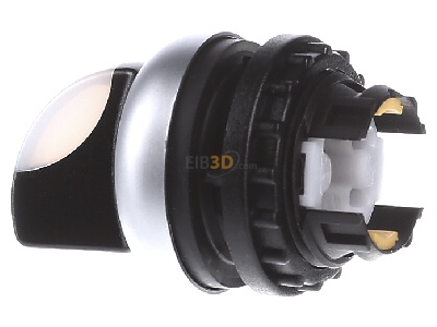 View on the right Eaton M22-WLK3-W Short thumb-grip actuator white IP66 
