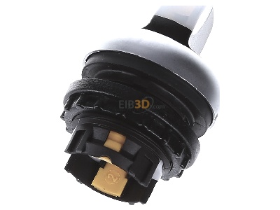 Ansicht oben hinten Eaton M22-WLK3-W Leuchtwahltaste m.Knebelg. 3 Stell.,weiss 