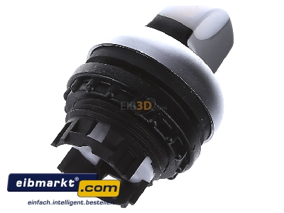 Ansicht oben hinten Eaton (Moeller) M22-WRLK3-W Leuchtwahltaste m.Knebelg. 3 Stell.,weiss 