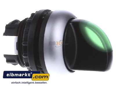 View on the left Eaton (Moeller) M22-WRLK3-G Short thumb-grip actuator green IP66
