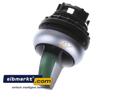 Ansicht oben vorne Eaton (Moeller) M22-WRLK3-G Leuchtwahltaste m.Knebelg. 3 Stell.,grn 