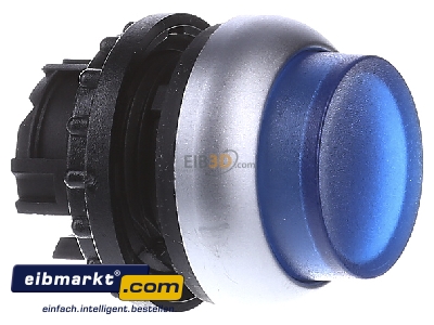 View on the left Eaton (Moeller) M22-DLH-B Push button actuator blue IP67
