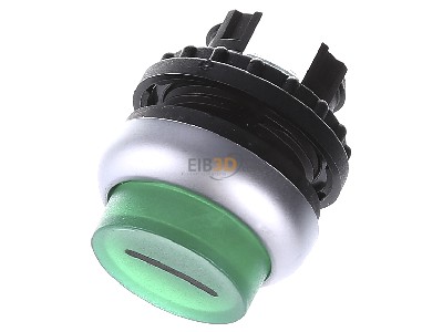 View up front Eaton M22-DLH-G-X1 Push button actuator green IP67 
