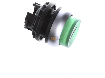 View top left Eaton M22-DLH-G-X1 Push button actuator green IP67 
