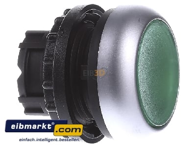 View on the left Eaton (Moeller) M22-DL-G Push button actuator green IP67
