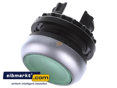 View up front Eaton (Moeller) M22-DL-G Push button actuator green IP67
