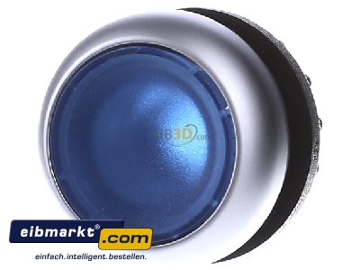 Front view Eaton (Moeller) M22-DL-B Push button actuator blue IP67
