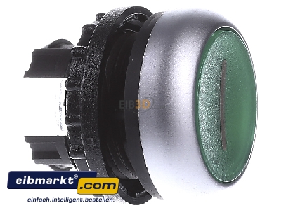 View on the left Eaton (Moeller) M22-DL-G-X1 Push button actuator green IP67
