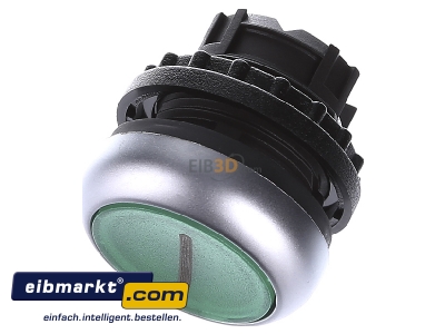View up front Eaton (Moeller) M22-DL-G-X1 Push button actuator green IP67
