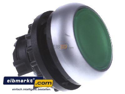 View on the left Eaton (Moeller) M22-DRL-G Push button actuator green IP67
