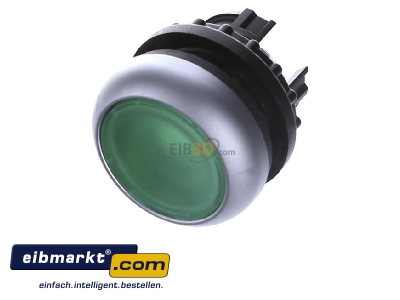 View up front Eaton (Moeller) M22-DRL-G Push button actuator green IP67
