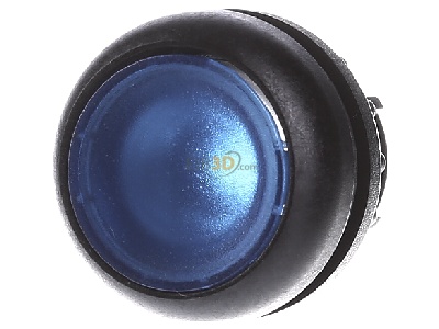 Frontansicht Eaton M22S-DL-B Leuchtdrucktaste flach,blau,blanko 