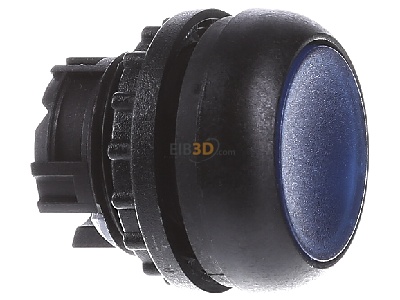 View on the left Eaton M22S-DL-B Push button actuator blue IP67 
