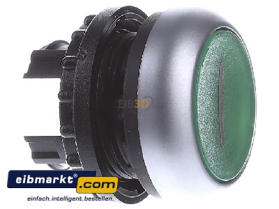 View on the left Eaton (Moeller) M22-DRL-G-X1 Push button actuator green IP67
