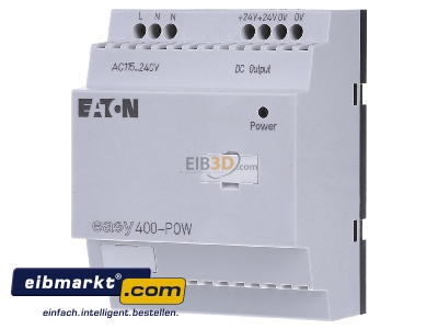 Front view Eaton (Moeller) EASY400-POW PLC system power supply 1,25A - 
