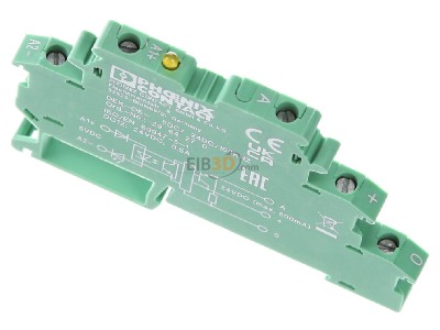 Ansicht oben vorne Phoenix DEK-OE-5DC/24DC/100K Eingabeoptokoppler mit Leuchtanzeige 