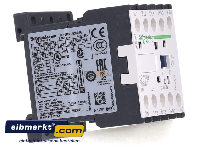 View on the left Schneider Electric LP4K0910BW3 Magnet contactor 9A 24VDC - 
