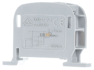 Ansicht hinten Eaton K50/1 PE/N/PEN-Klemme 100A Einzelklemme 