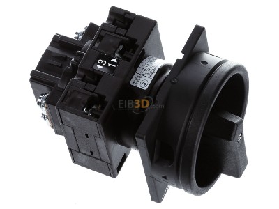 Ansicht oben links Eaton T3-1-102/EA/SVB-SW Hauptschalt/Not-Aus 2pol. 