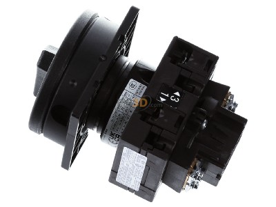 Ansicht oben rechts Eaton T3-1-102/EA/SVB-SW Hauptschalt/Not-Aus 2pol. 