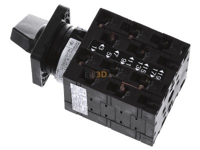 Ansicht oben rechts Eaton T3-5-15876/E WendeSternDreieck-Schalt. 3p,32A,13KW,IP65 