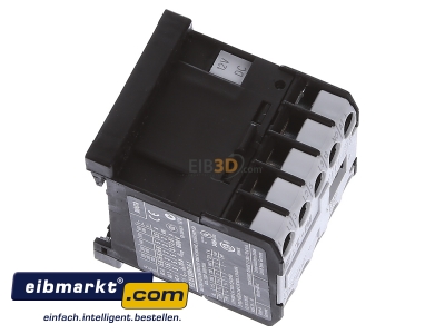 Ansicht oben links Eaton (Moeller) DILEEM-10-G(12VDC) Leistungsschtz AC-3/400V:3kW 3p DC 