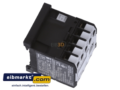 Ansicht oben links Eaton (Moeller) DILEM4(230V50/60HZ) Leistungsschtz AC-3/400V:4kW 4p 